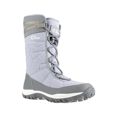 women's tall, grey, insulated, nylon winter boot #color_grey
