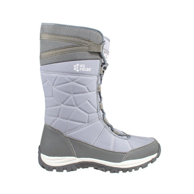 women's tall, grey, insulated, nylon winter boot #color_grey