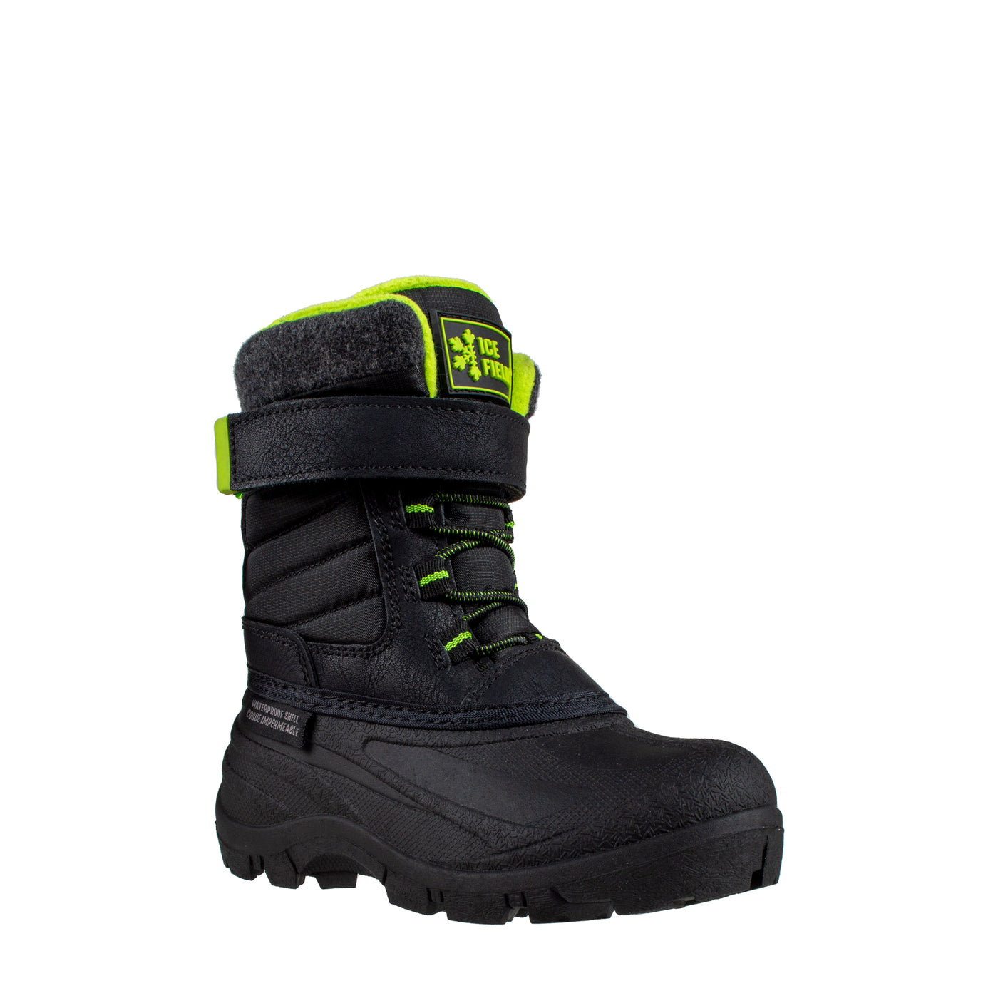 Youth's Black Lime Shell Boot