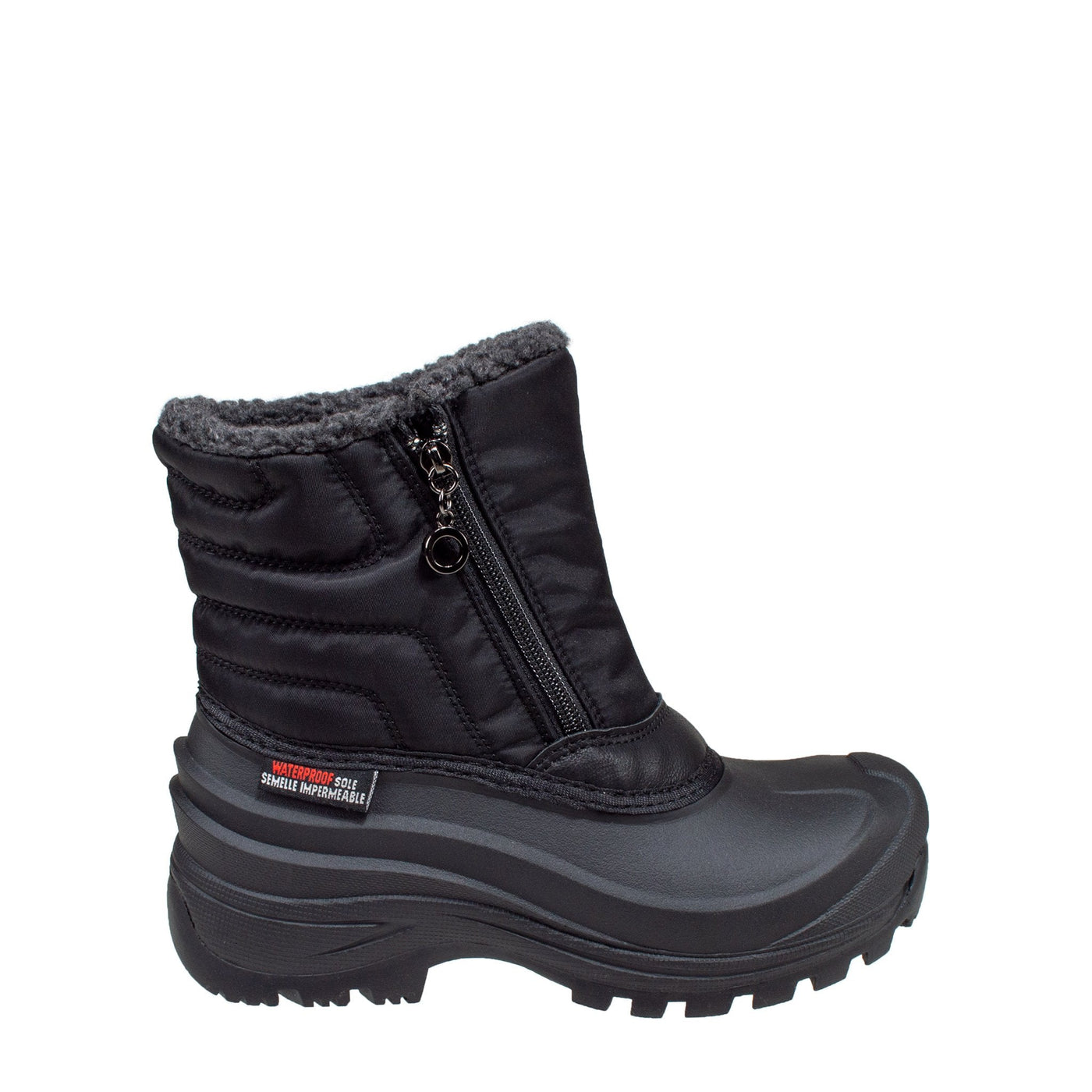black insulated women's winter boots