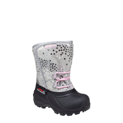 silver warm infants winter boots #color_silver